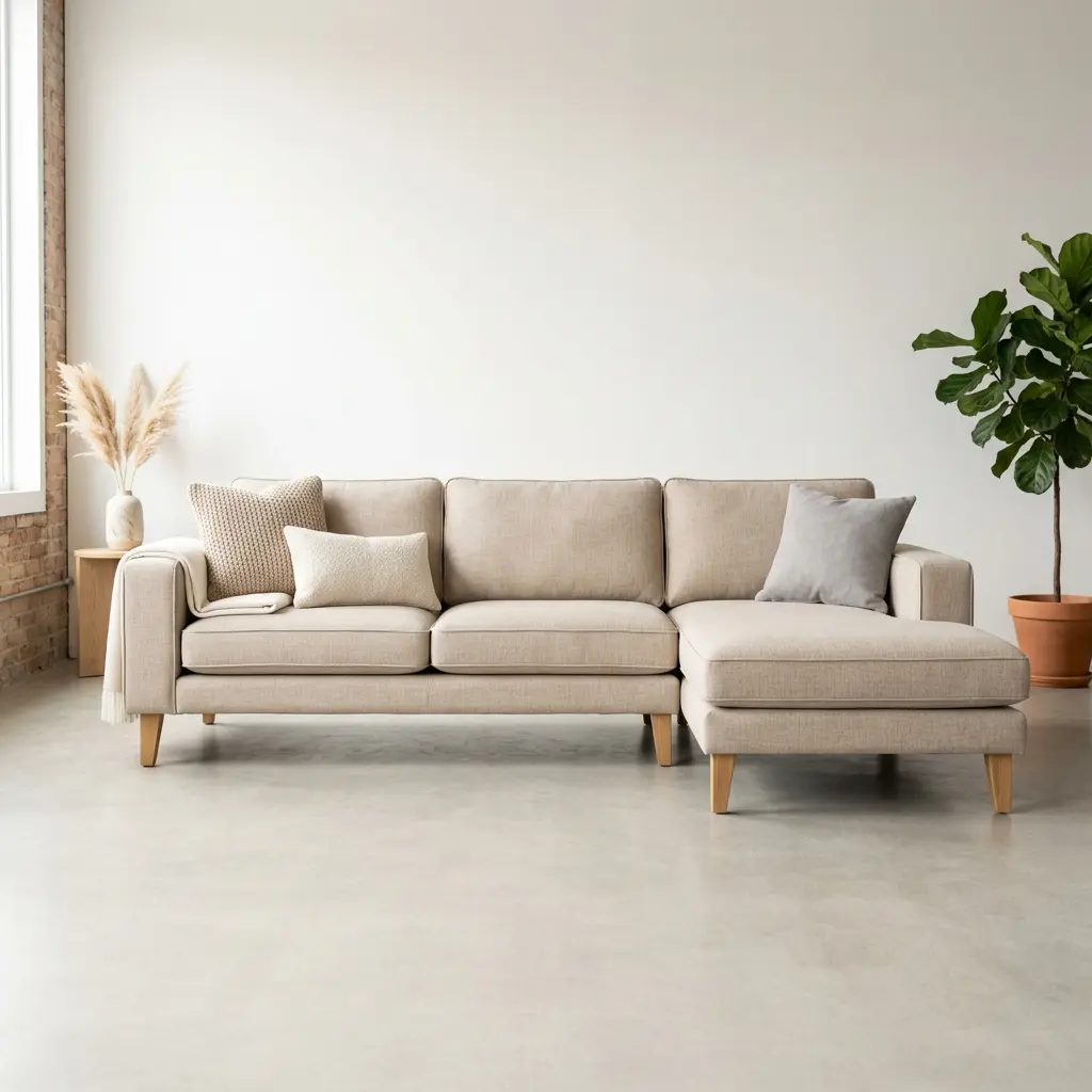 Classic Comfort L-Shape Sectional Sofa